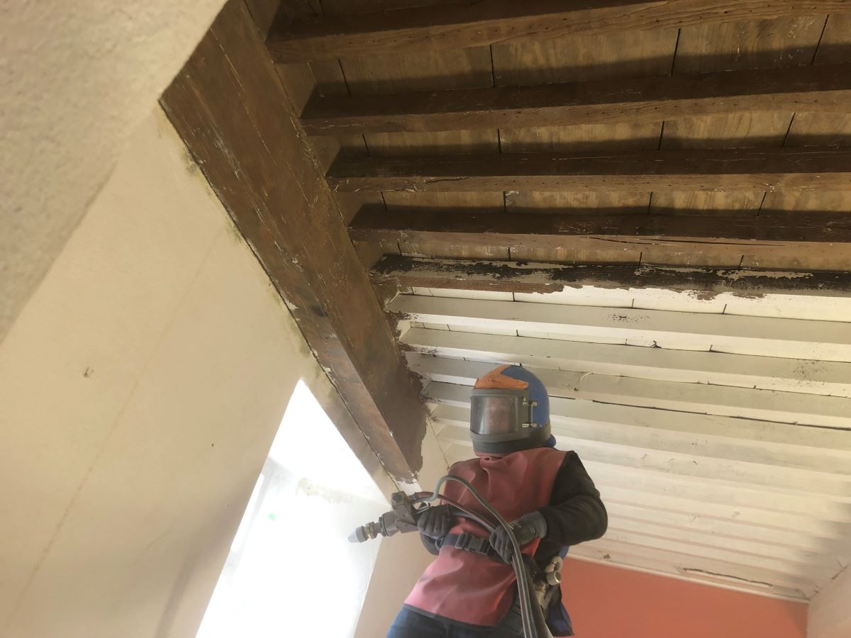 renovation mur et plafond sud ardeche