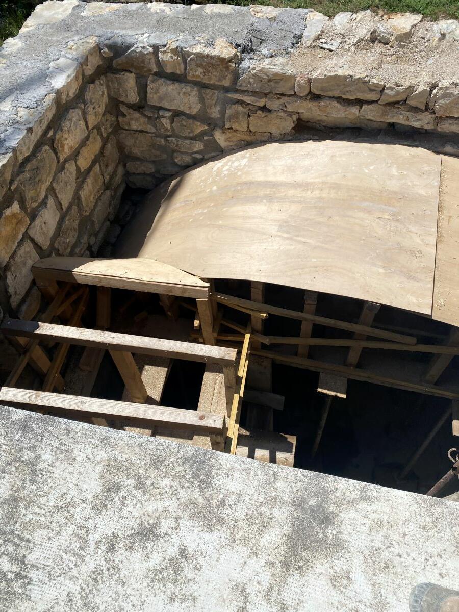 reconstruction d'une voute ardechoise