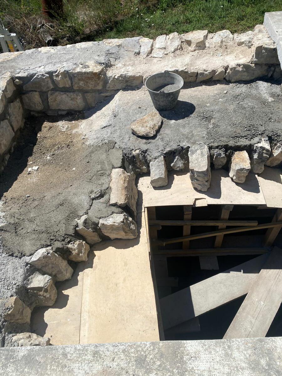 reconstruction d'une voute ardechoise